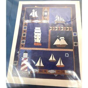 Patchwork Moon Designs Summer Sails Quilt Pattern Nautical Theme Sewing Project